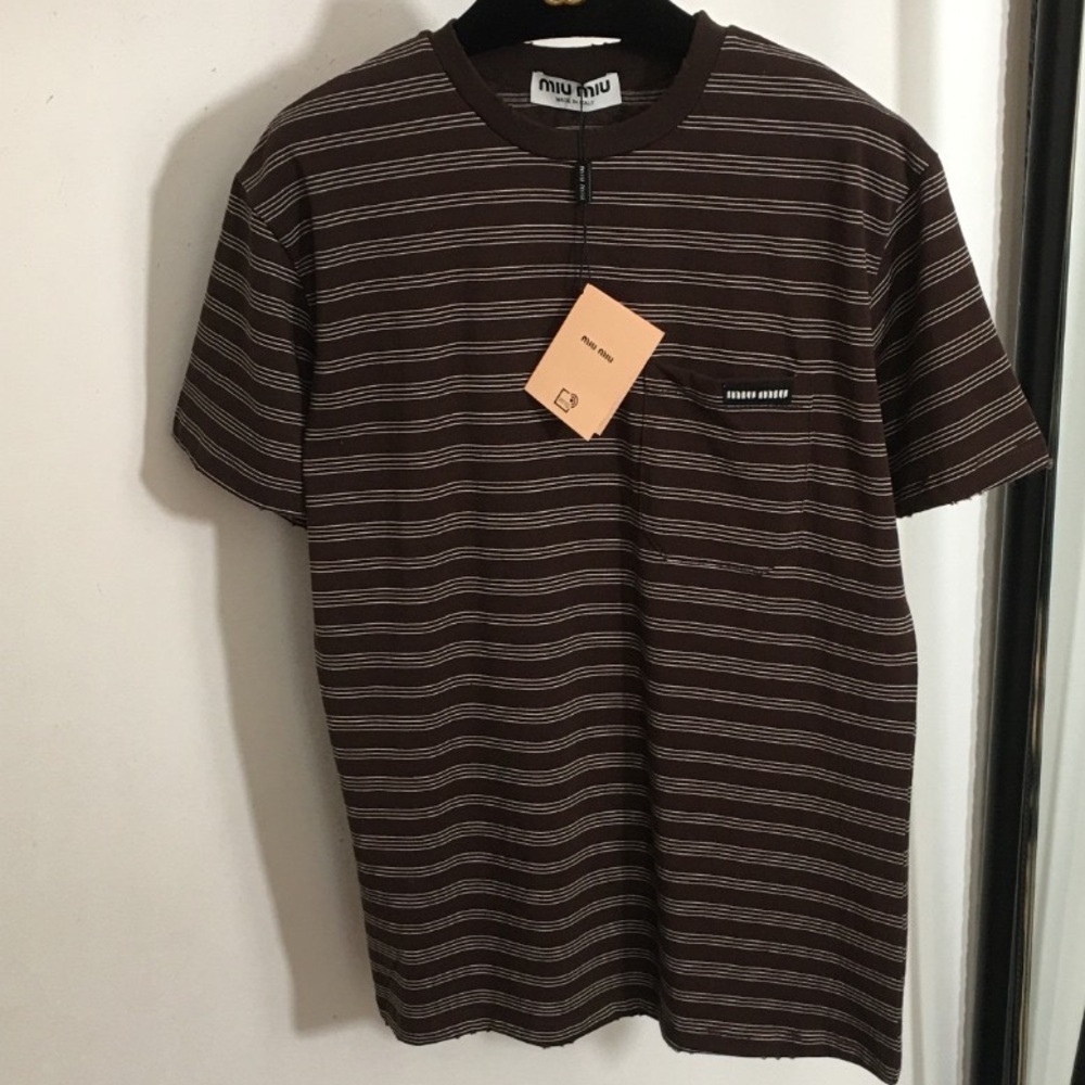 Miu Miu t shirt short sleeve summer t shirts